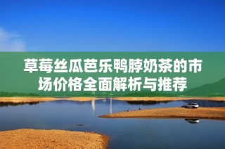草莓丝瓜芭乐鸭脖奶茶的市场价格全面解析与推荐