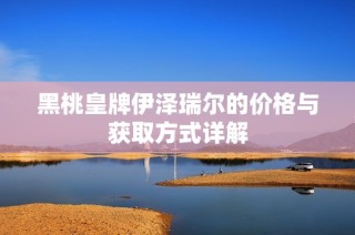 黑桃皇牌伊泽瑞尔的价格与获取方式详解