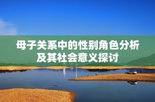 母子关系中的性别角色分析及其社会意义探讨