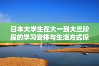 日本大学生在大一到大三阶段的学习安排与生活方式探讨
