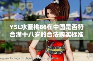 YSL水蜜桃86在中国是否符合满十八岁的合法购买标准