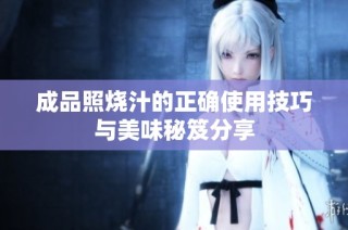 成品照烧汁的正确使用技巧与美味秘笈分享
