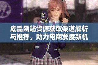 成品网站货源获取渠道解析与推荐，助力电商发展新机遇