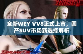 全新WEY VV8正式上市，国产SUV市场新选择解析