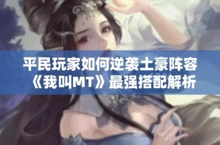 平民玩家如何逆袭土豪阵容《我叫MT》最强搭配解析