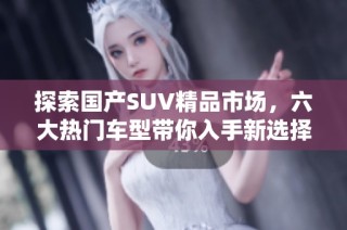 探索国产SUV精品市场，六大热门车型带你入手新选择
