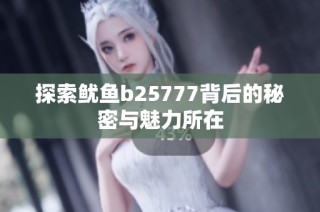 探索鱿鱼b25777背后的秘密与魅力所在