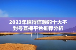 2023年值得信赖的十大不封号直播平台推荐分析