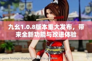 九幺1.0.8版本重大发布，带来全新功能与改进体验