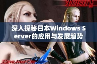 深入探秘日本Windows Server的应用与发展趋势