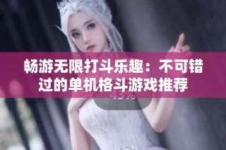 畅游无限打斗乐趣：不可错过的单机格斗游戏推荐