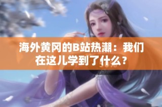 海外黄冈的B站热潮：我们在这儿学到了什么？