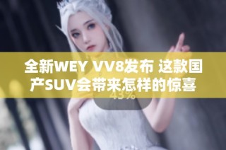 全新WEY VV8发布 这款国产SUV会带来怎样的惊喜