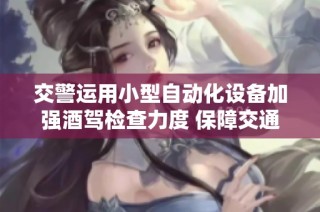 交警运用小型自动化设备加强酒驾检查力度 保障交通安全