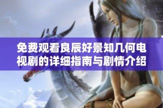 免费观看良辰好景知几何电视剧的详细指南与剧情介绍