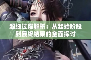超细过程解析：从起始阶段到最终结果的全面探讨