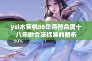 ysl水蜜桃86是否符合满十八年龄合法标准的解析