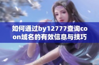 如何通过by12777查询coon域名的有效信息与技巧