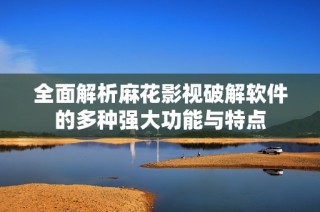 全面解析麻花影视破解软件的多种强大功能与特点