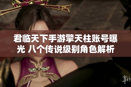 君临天下手游擎天柱账号曝光 八个传说级别角色解析