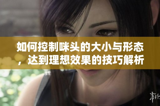 如何控制咪头的大小与形态，达到理想效果的技巧解析