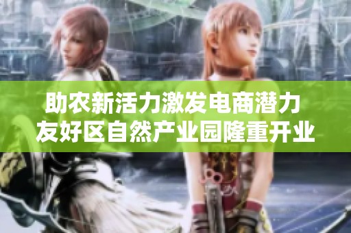 助农新活力激发电商潜力 友好区自然产业园隆重开业