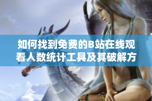 如何找到免费的B站在线观看人数统计工具及其破解方法