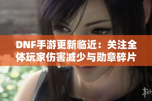 DNF手游更新临近：关注全体玩家伤害减少与勋章碎片获取策略