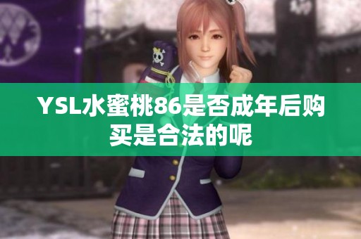 YSL水蜜桃86是否成年后购买是合法的呢