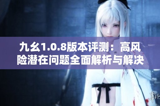 九幺1.0.8版本评测：高风险潜在问题全面解析与解决方案