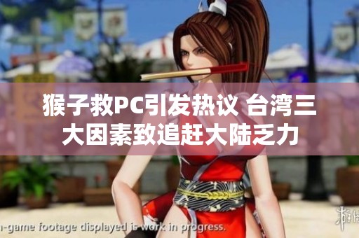 猴子救PC引发热议 台湾三大因素致追赶大陆乏力