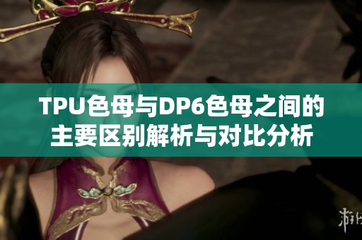 TPU色母与DP6色母之间的主要区别解析与对比分析