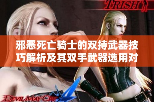 邪恶死亡骑士的双持武器技巧解析及其双手武器选用对比