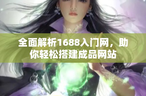 全面解析1688入门网，助你轻松搭建成品网站