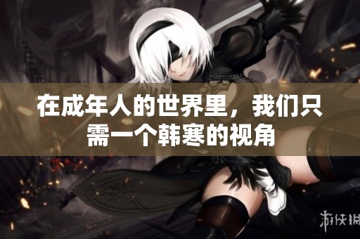 在成年人的世界里，我们只需一个韩寒的视角