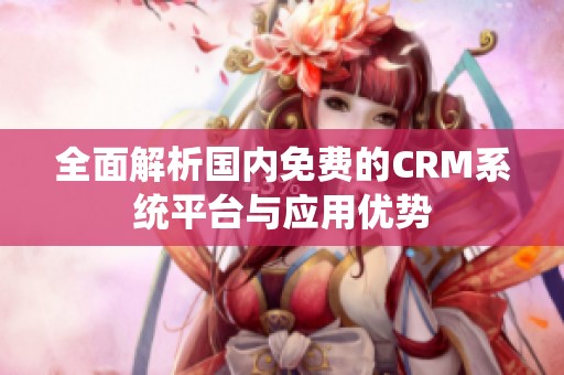 全面解析国内免费的CRM系统平台与应用优势