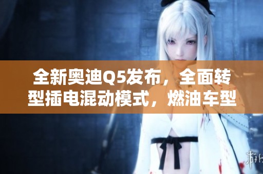全新奥迪Q5发布，全面转型插电混动模式，燃油车型告别