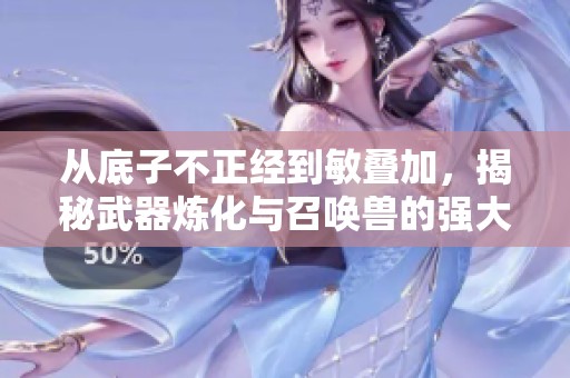 从底子不正经到敏叠加，揭秘武器炼化与召唤兽的强大技巧