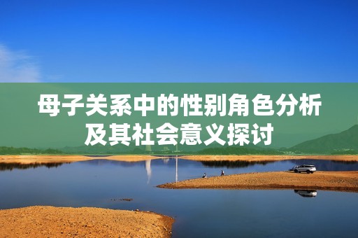 母子关系中的性别角色分析及其社会意义探讨