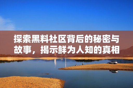 探索黑料社区背后的秘密与故事，揭示鲜为人知的真相