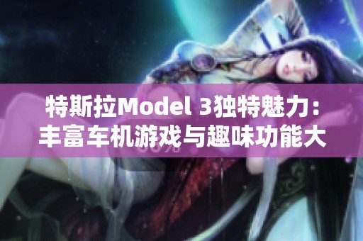 特斯拉Model 3独特魅力：丰富车机游戏与趣味功能大揭秘