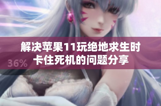 解决苹果11玩绝地求生时卡住死机的问题分享