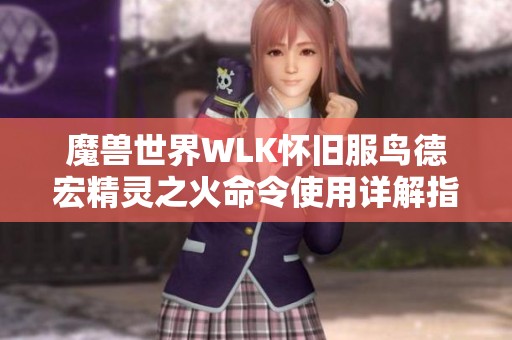 魔兽世界WLK怀旧服鸟德宏精灵之火命令使用详解指南
