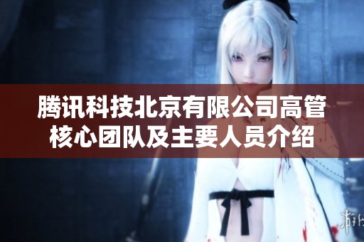 腾讯科技北京有限公司高管核心团队及主要人员介绍