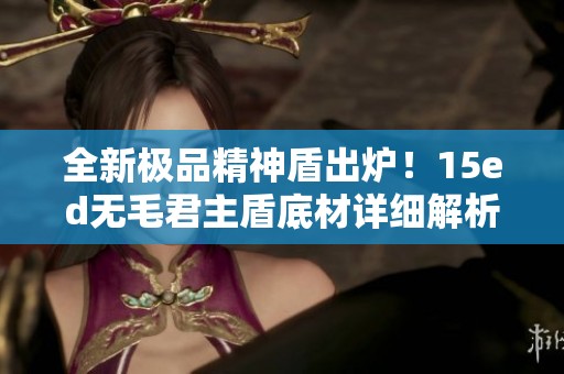 全新极品精神盾出炉！15ed无毛君主盾底材详细解析