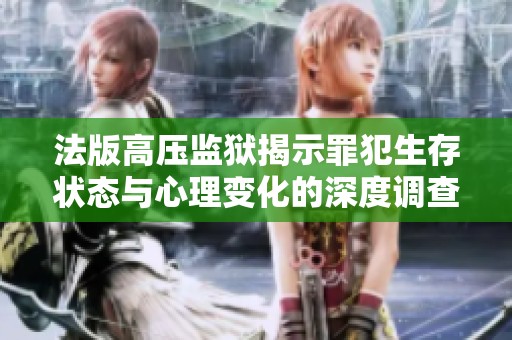 法版高压监狱揭示罪犯生存状态与心理变化的深度调查