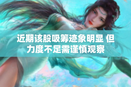 近期该股吸筹迹象明显 但力度不足需谨慎观察