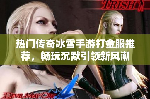 热门传奇冰雪手游打金服推荐，畅玩沉默引领新风潮