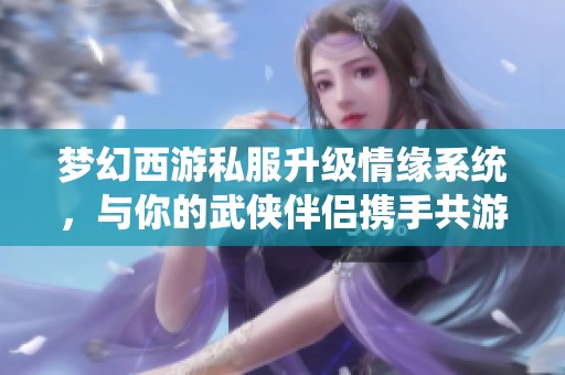梦幻西游私服升级情缘系统，与你的武侠伴侣携手共游冒险世界