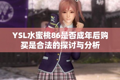 YSL水蜜桃86是否成年后购买是合法的探讨与分析